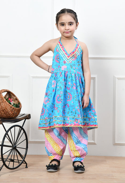 Blue Belle Kurti Set