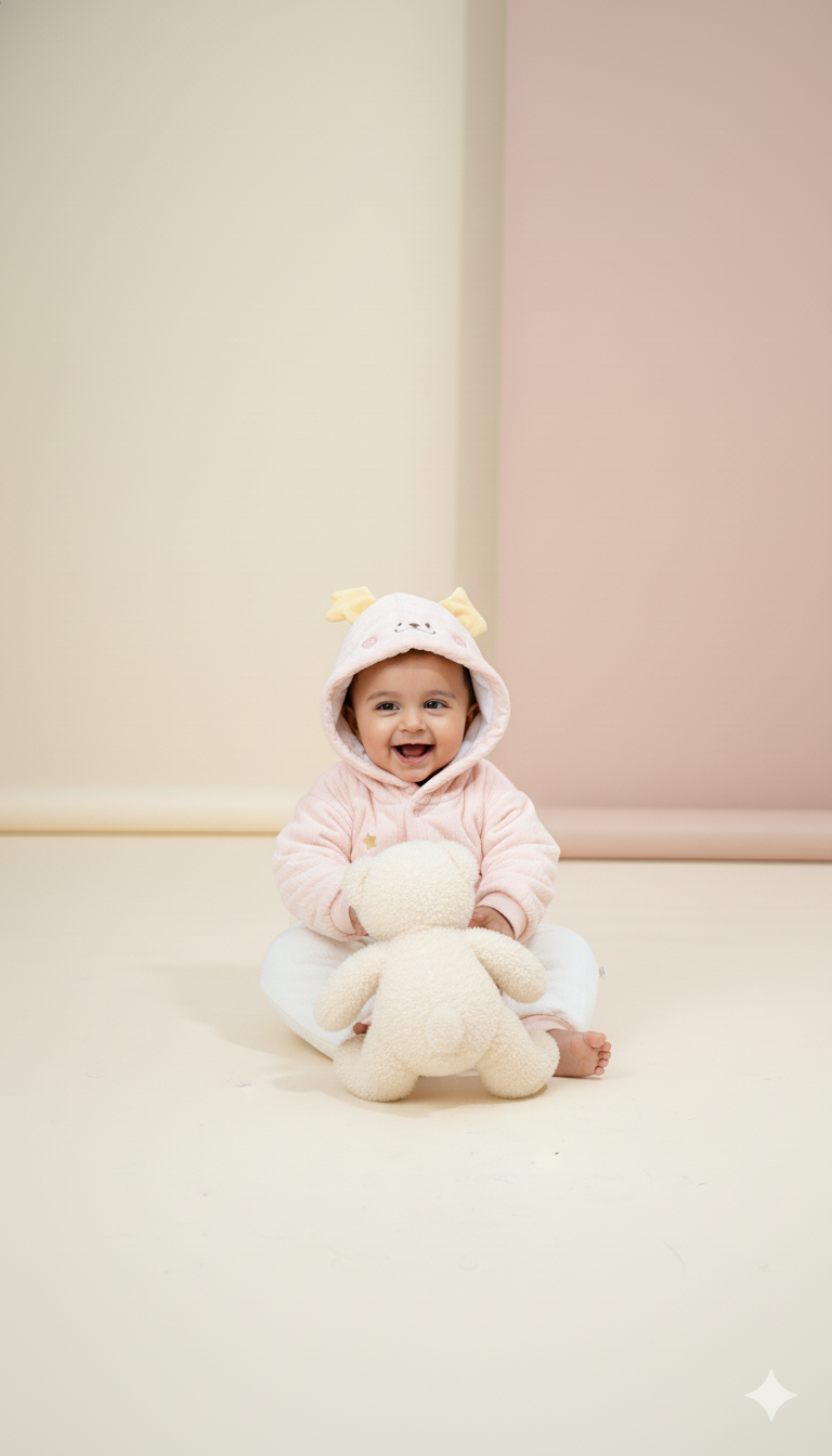 Little Star Snuggle Suit – Peach