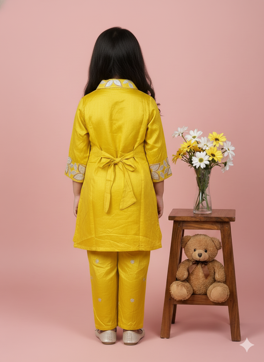 Premium Zari Work Long Tunic and Trousers