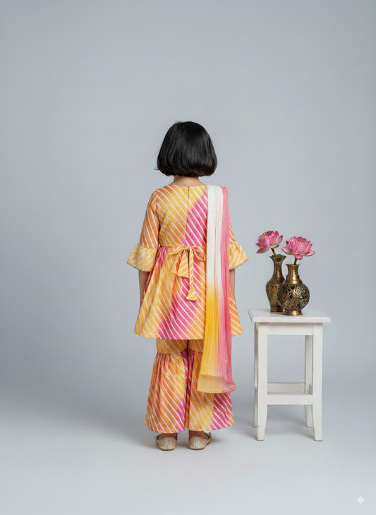 Rainbow Radiance Sharara Set