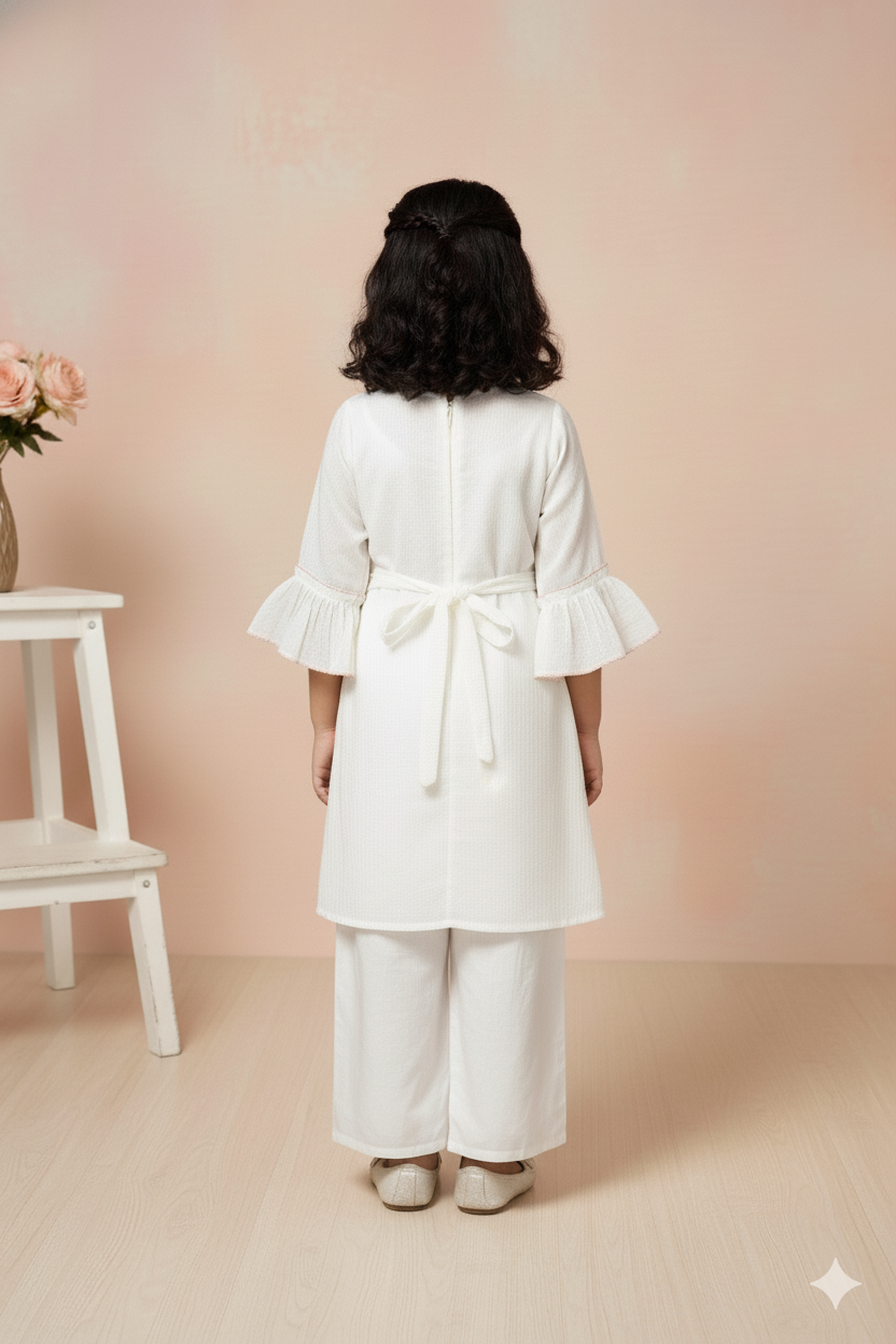 Aafreen Floral Ivory Sharara Suit