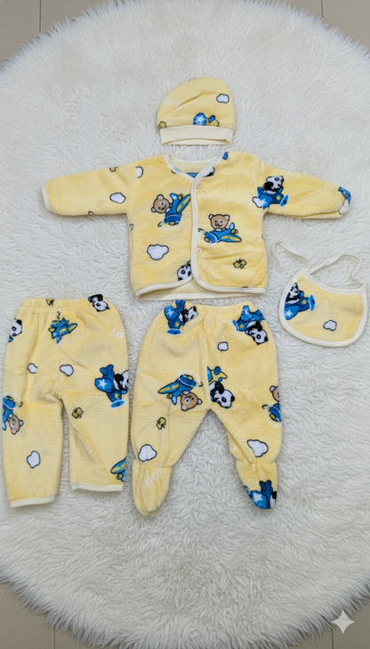 CuddleCloud Yellow Winter Baby Set