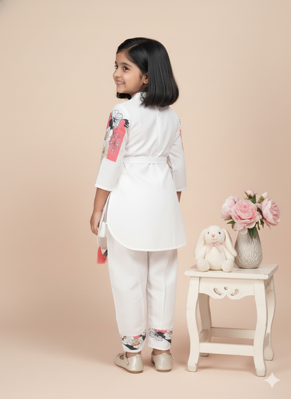Blossom Breeze Floral Print Tunic and Trouser Set