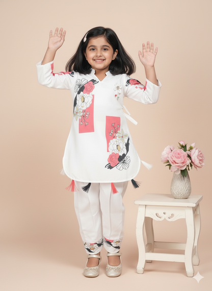 Blossom Breeze Floral Print Tunic and Trouser Set