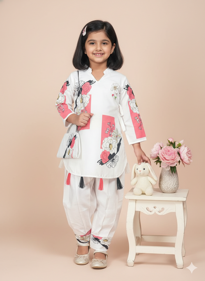 Blossom Breeze Floral Print Tunic and Trouser Set