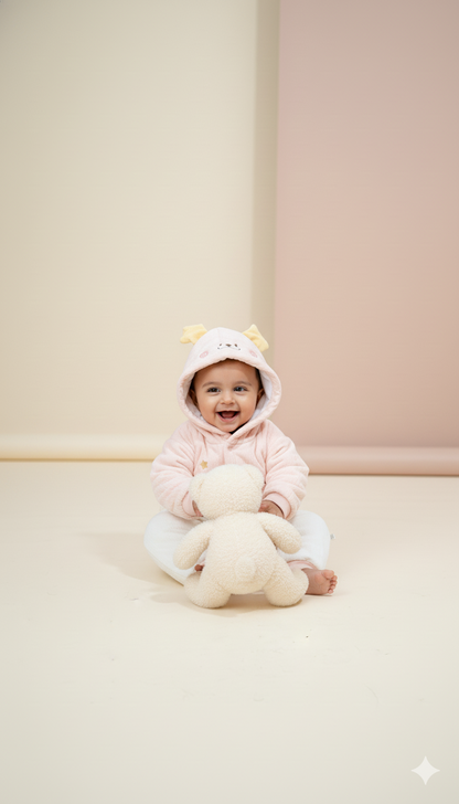 Little Star Snuggle Suit – Peach