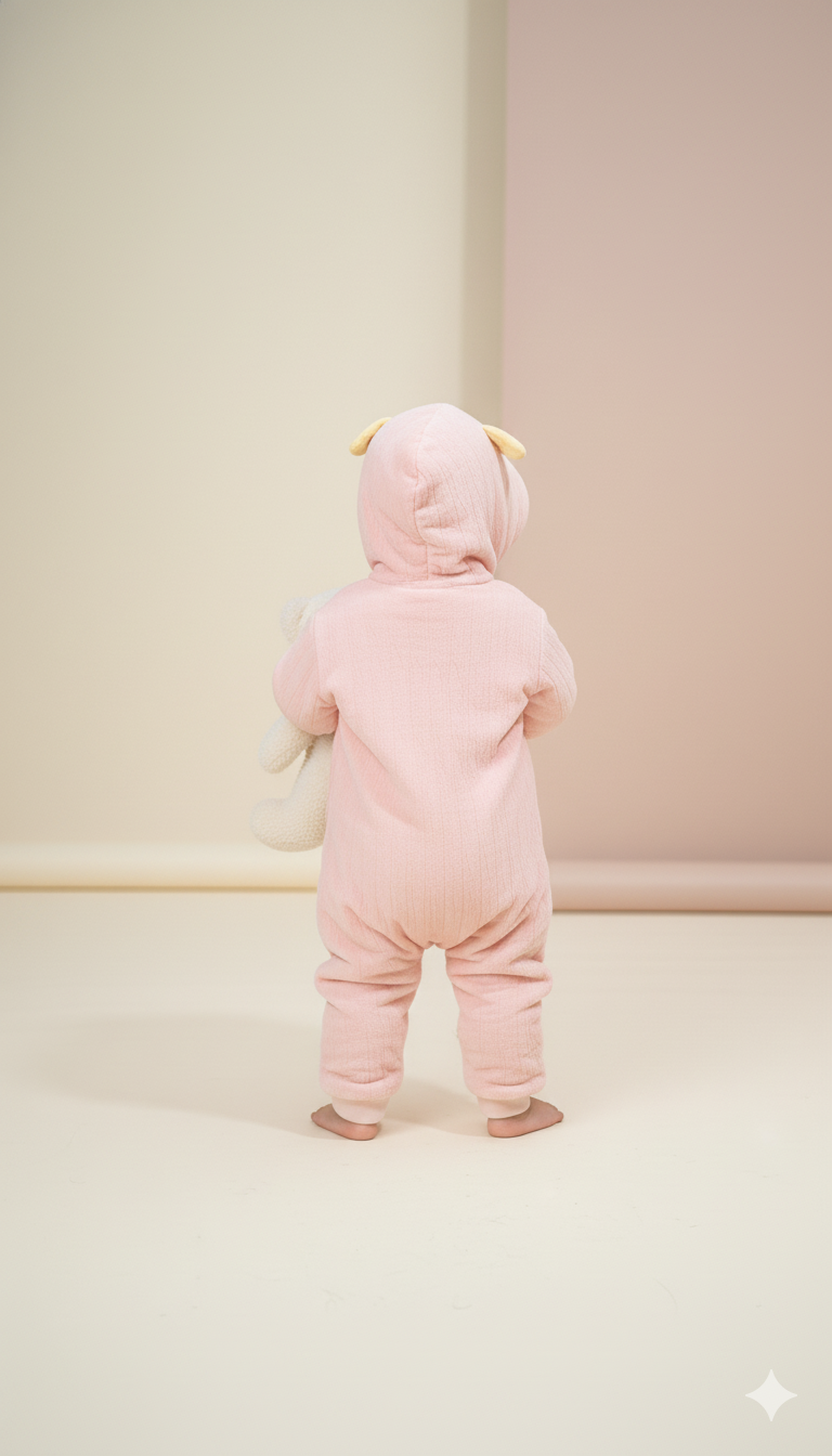 Little Star Snuggle Suit – Peach