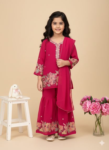 Gulabi Charm Kurti Set