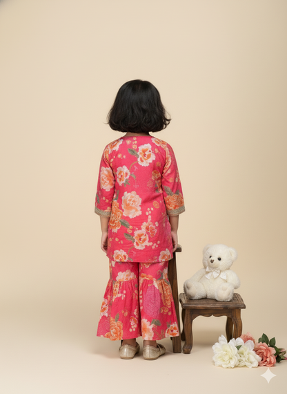 Gulbahaar Floral Sharara Set