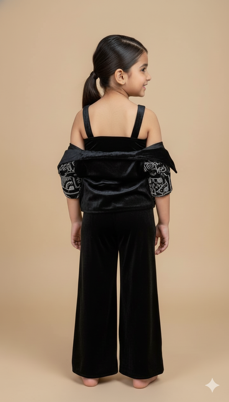 Midnight Velvet Trendy Co-ord Set