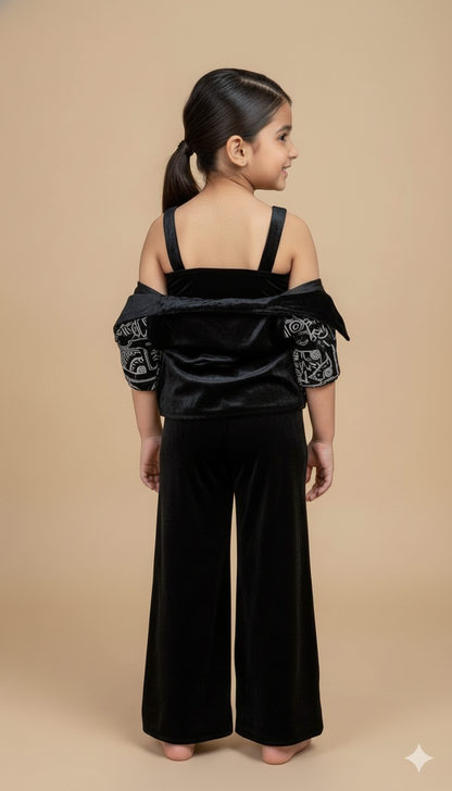 Midnight Velvet Trendy Co-ord Set