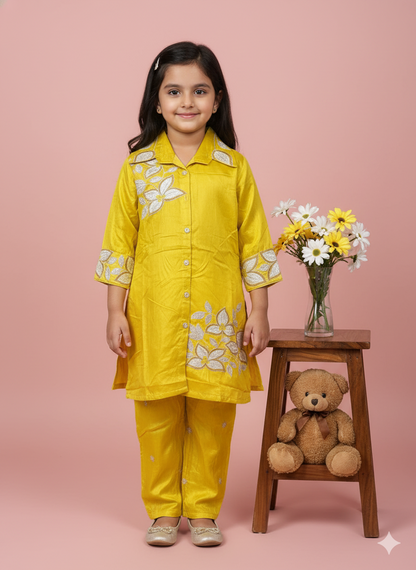 Premium Zari Work Long Tunic and Trousers