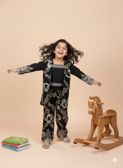 Noor-e-Black Embroidered Co-Ord Set