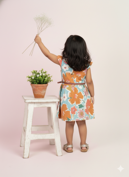 Petal Pop Dress with Peter Pan Collar