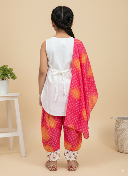 Pink Pearl Patiala Set