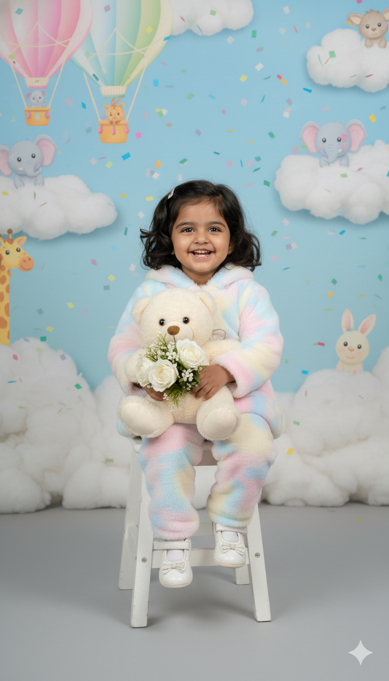 Rainbow Cloud Winter Fur Set