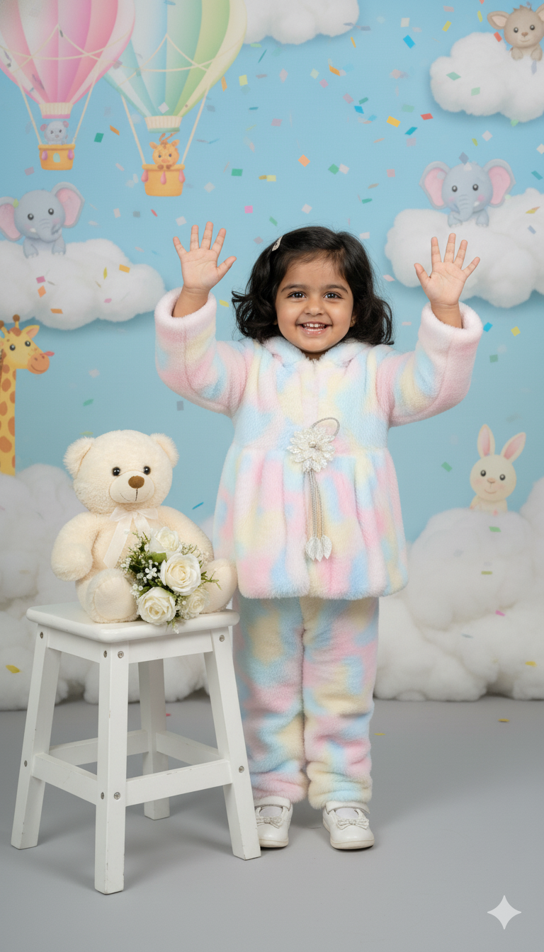 Rainbow Cloud Winter Fur Set