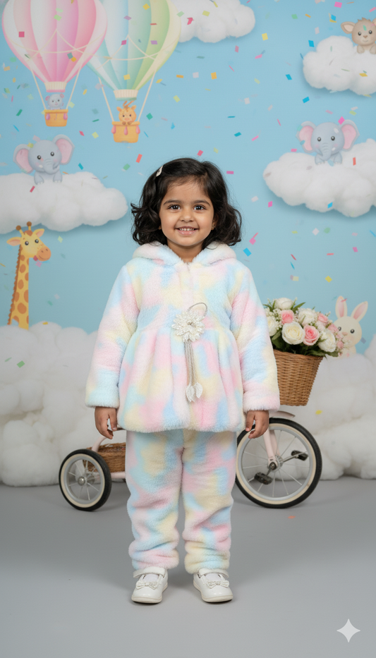 Rainbow Cloud Winter Fur Set