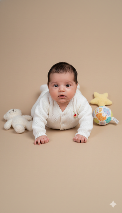 Snowflake Soft Knit Baby Set