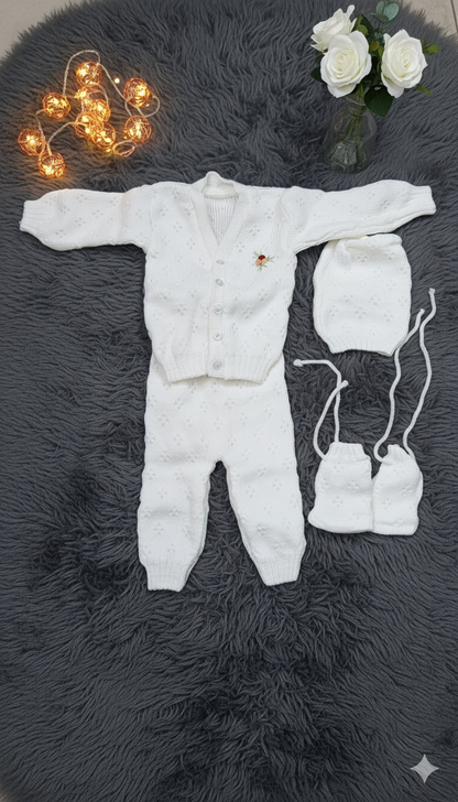 Snowflake Soft Knit Baby Set