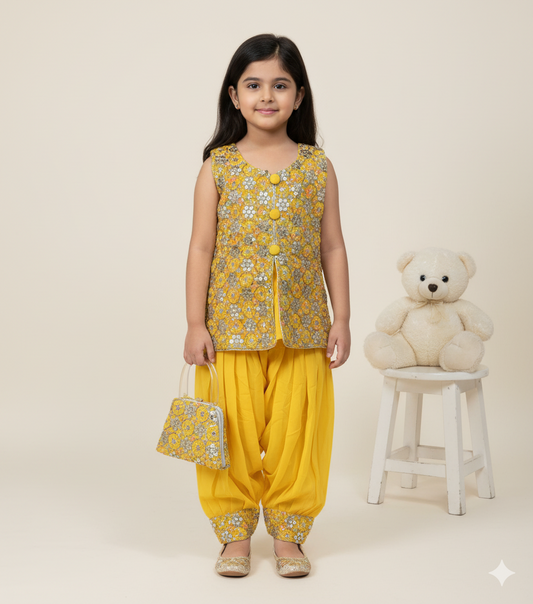 Sunshine Sparkle Afghani Suit Set