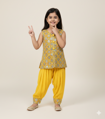 Sunshine Sparkle Afghani Suit Set