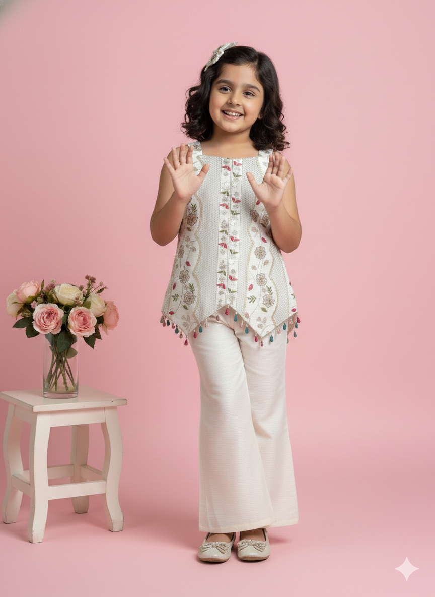 Zeenat Pearl Ethnic Co-ord set